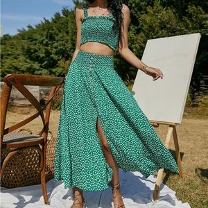 Green two piece set